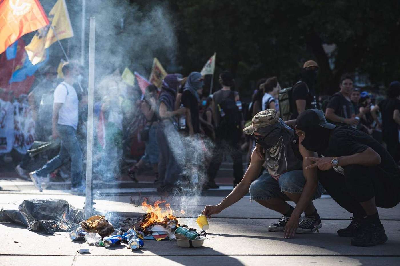 Manifestation No G7 à Genève
